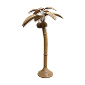 Lampadaire palmier en rotin par Mario Lopez Torres, 1970