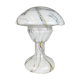 Lampe de table champignon en verre marbré vintage, années 1930