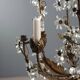 Antique golden metal chandelier, Italy, 20th century