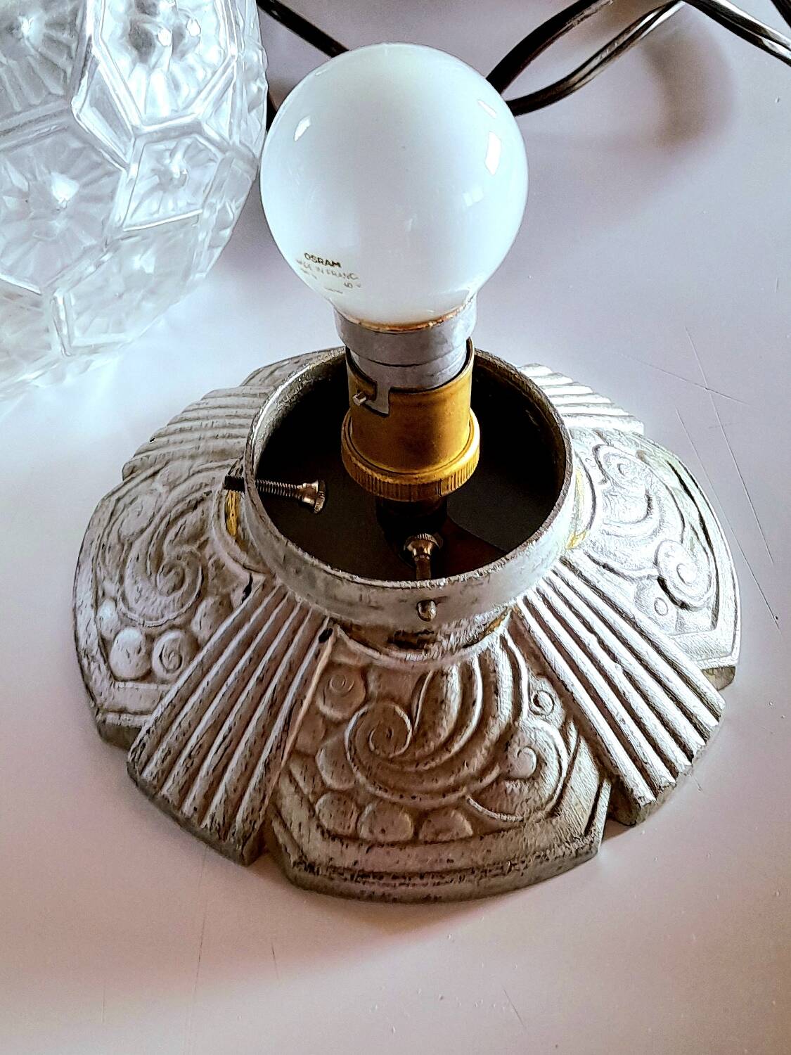 Bouton ancien - Galalithe -Art Déco- H. Hamm ? -1920-30's-41 mm