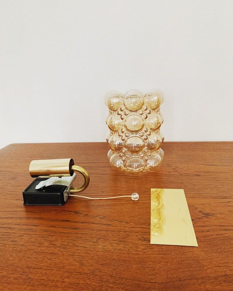 Bubble wall lamp by Helena Tynell for Glashütte Limburg