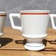 Trio of Café de Paris cups, Auteuil porcelain