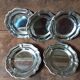 Set of 5 metal coasters