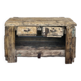 Raw wood workbench