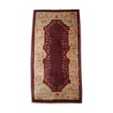 Antique Chinese carpet Art Deco handmade 67cm x 121cm 1920
