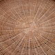 Table mushroom en rotin et verre