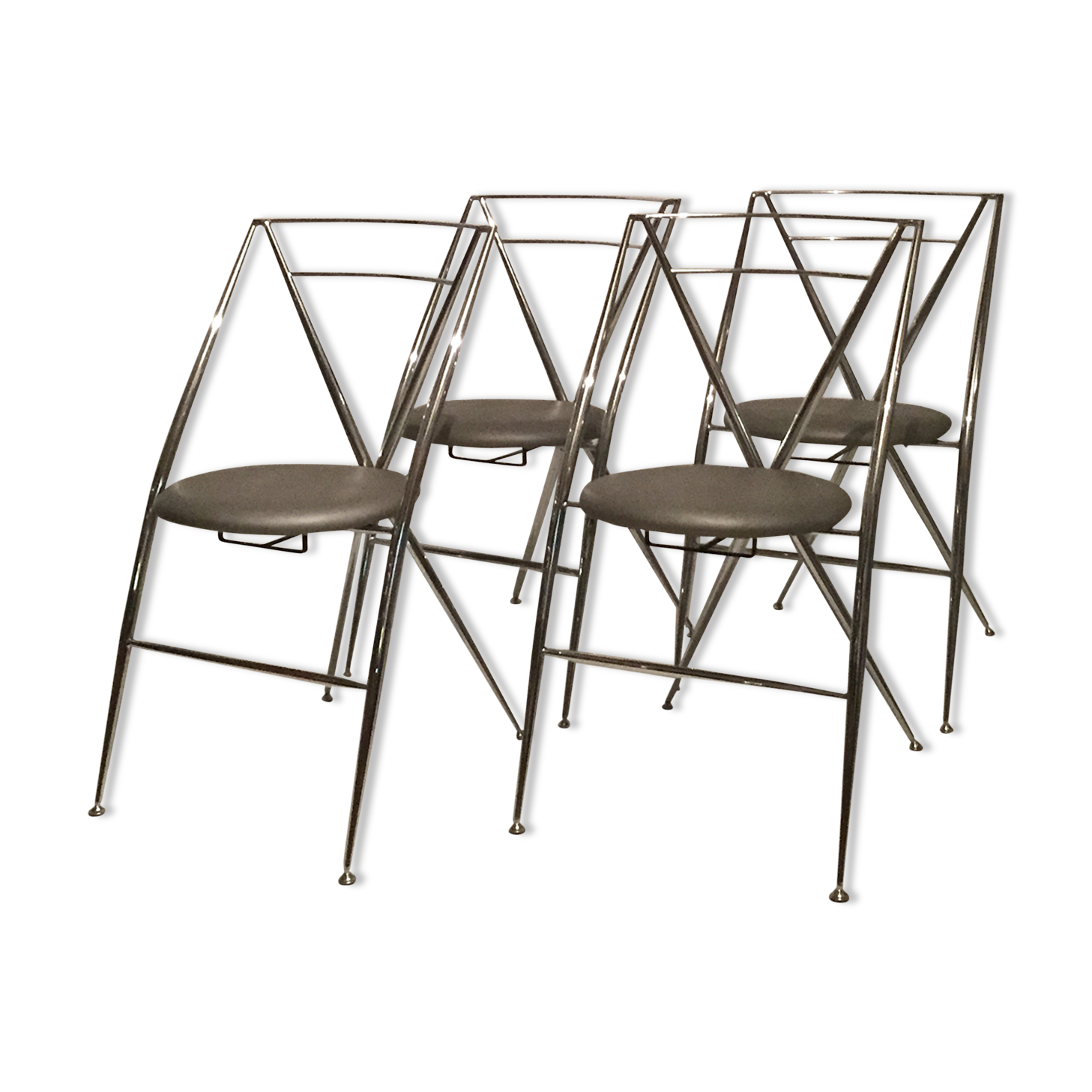 Yamakado, 4 Cinderella folding chairs, design 1987