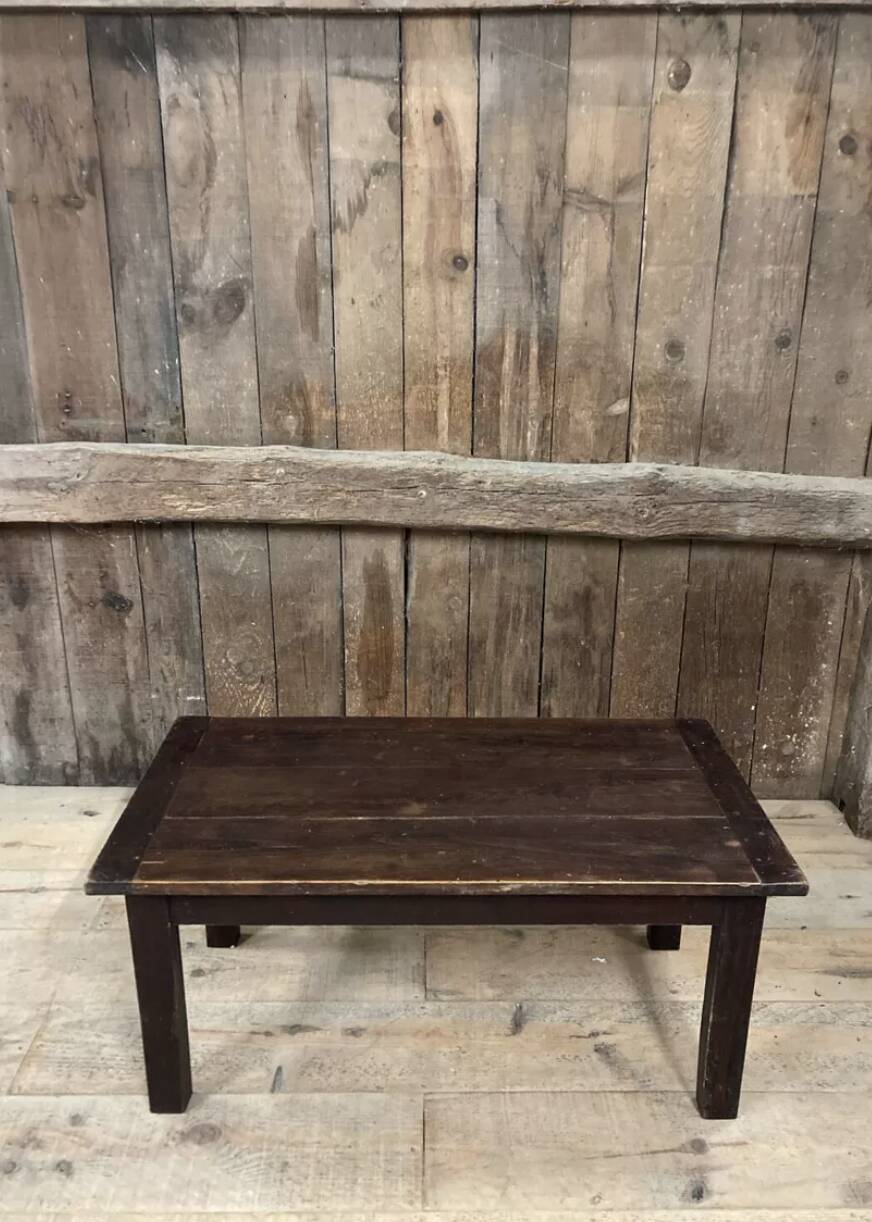Table basse rectangulaire en bois massif