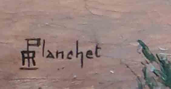 HSP Table Country Landscape by R. Planchet + frame