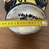 Medici vase in Vallauris ceramic, signed JTF