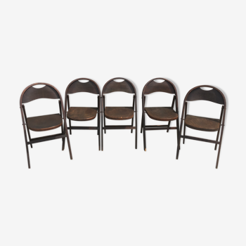 Lot de 5 chaises pliantes Thonet B 751