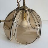 Smoked glass flower suspension