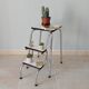 Vintage stepladder in chrome and formica 70s/80s