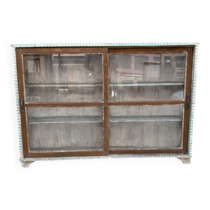 vitrine en teck birman