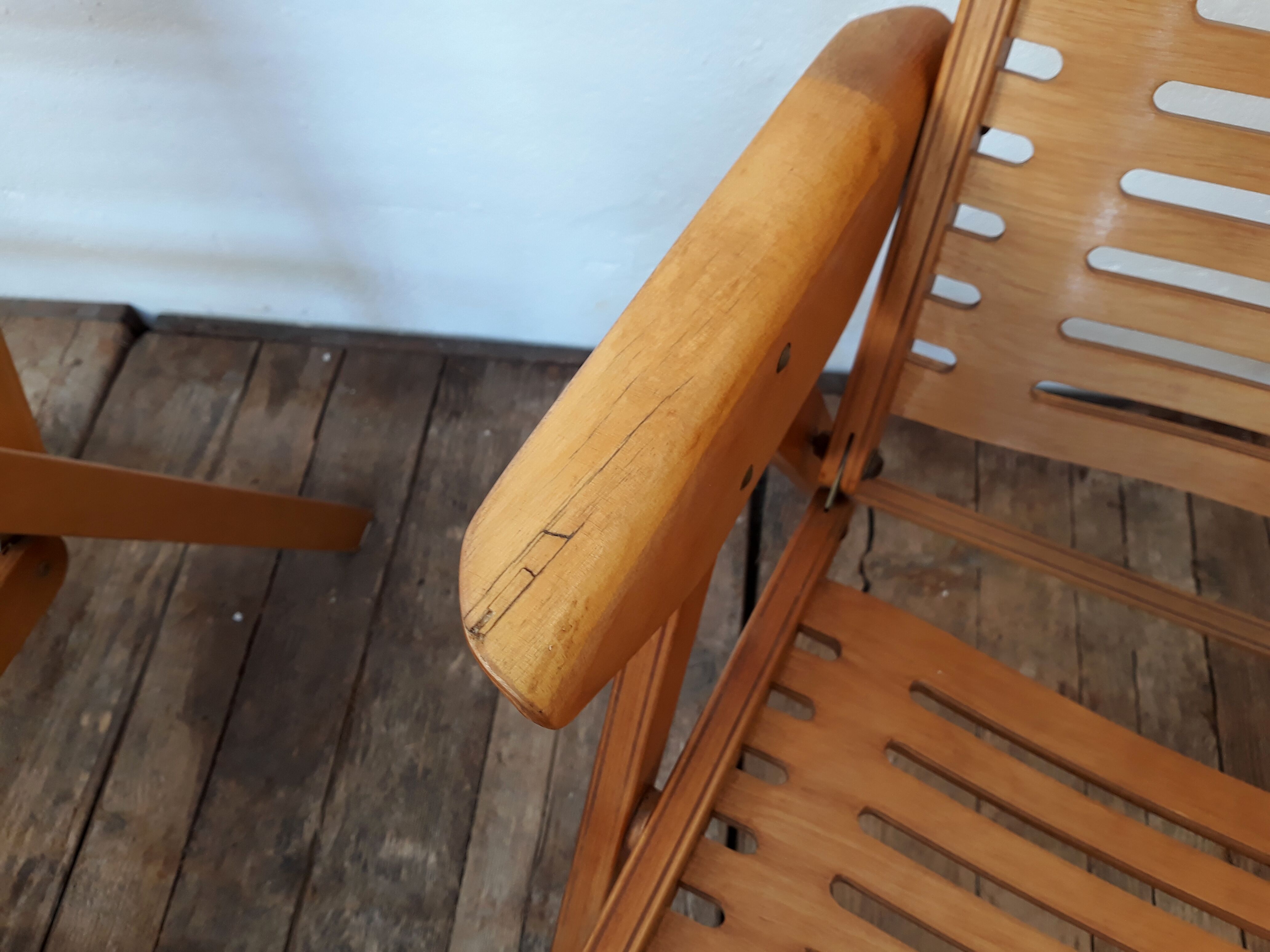 2 folding chairs vintage Rex lounge by Niko Kralj design