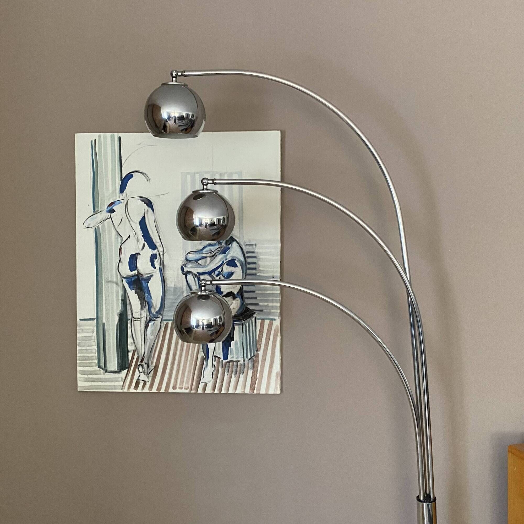 Lily of the Valley Floor Lamp. Goffredo Reggiani. 1970.