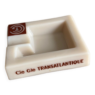 Vintage opalex ashtray from Compagnie Générale Transatlantique