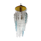 Albano Poli waterfall hanging lamp, 1970, Murano Italy