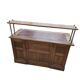 Victorian oak desk / Bin or drawer cup pull by P. & F. Corbin / 1895