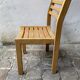 Series of 6 XXth chairs in varnished oak