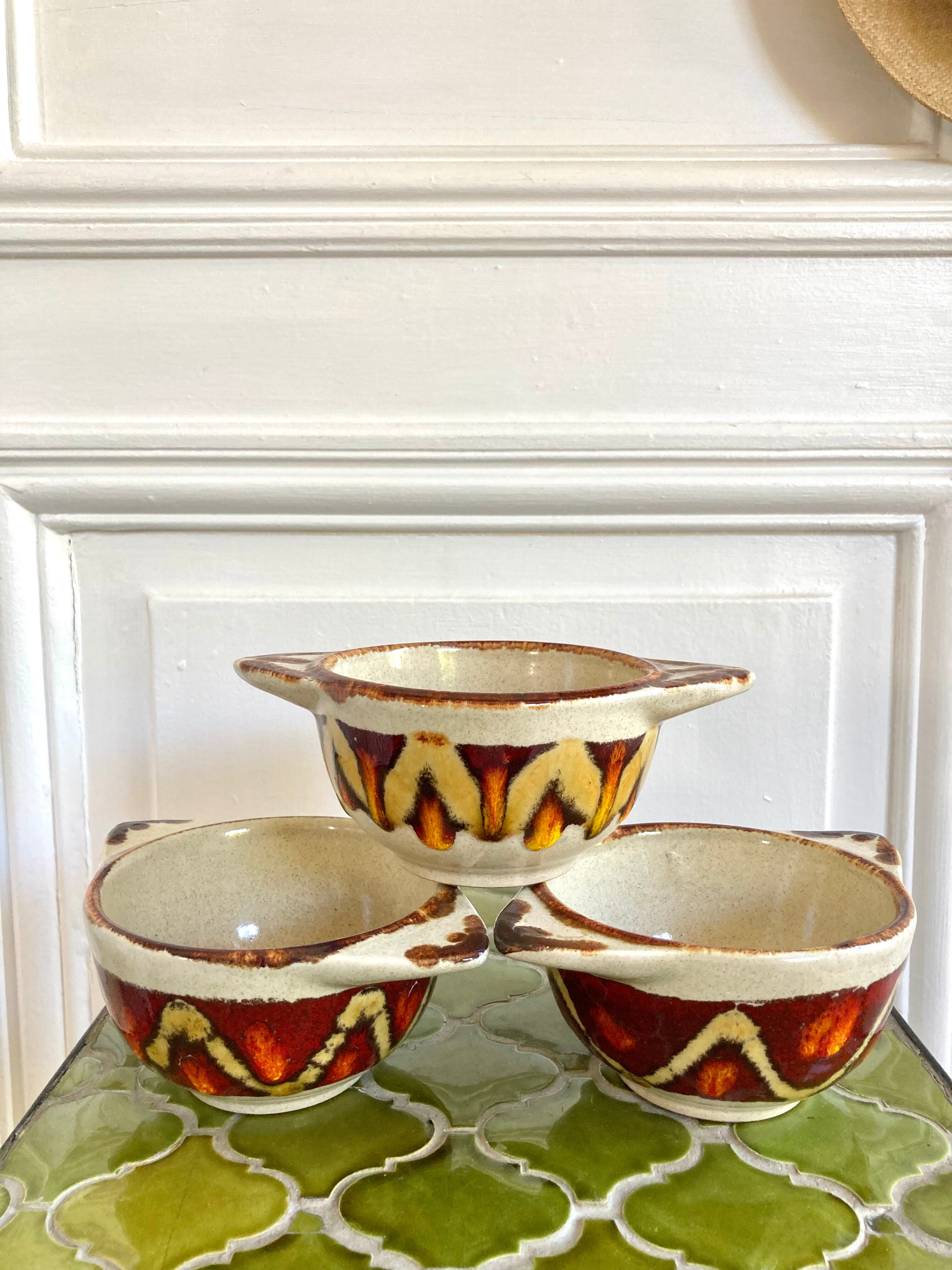 5 assiettes Saint-Clément vintage | Selency