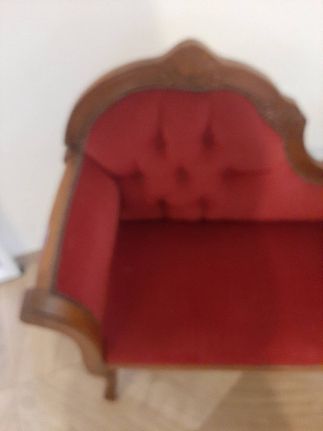 Jolie fauteuil causeuse- meuble entrée-Louis XV