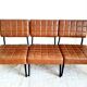 Three 1960 leatherette chairs