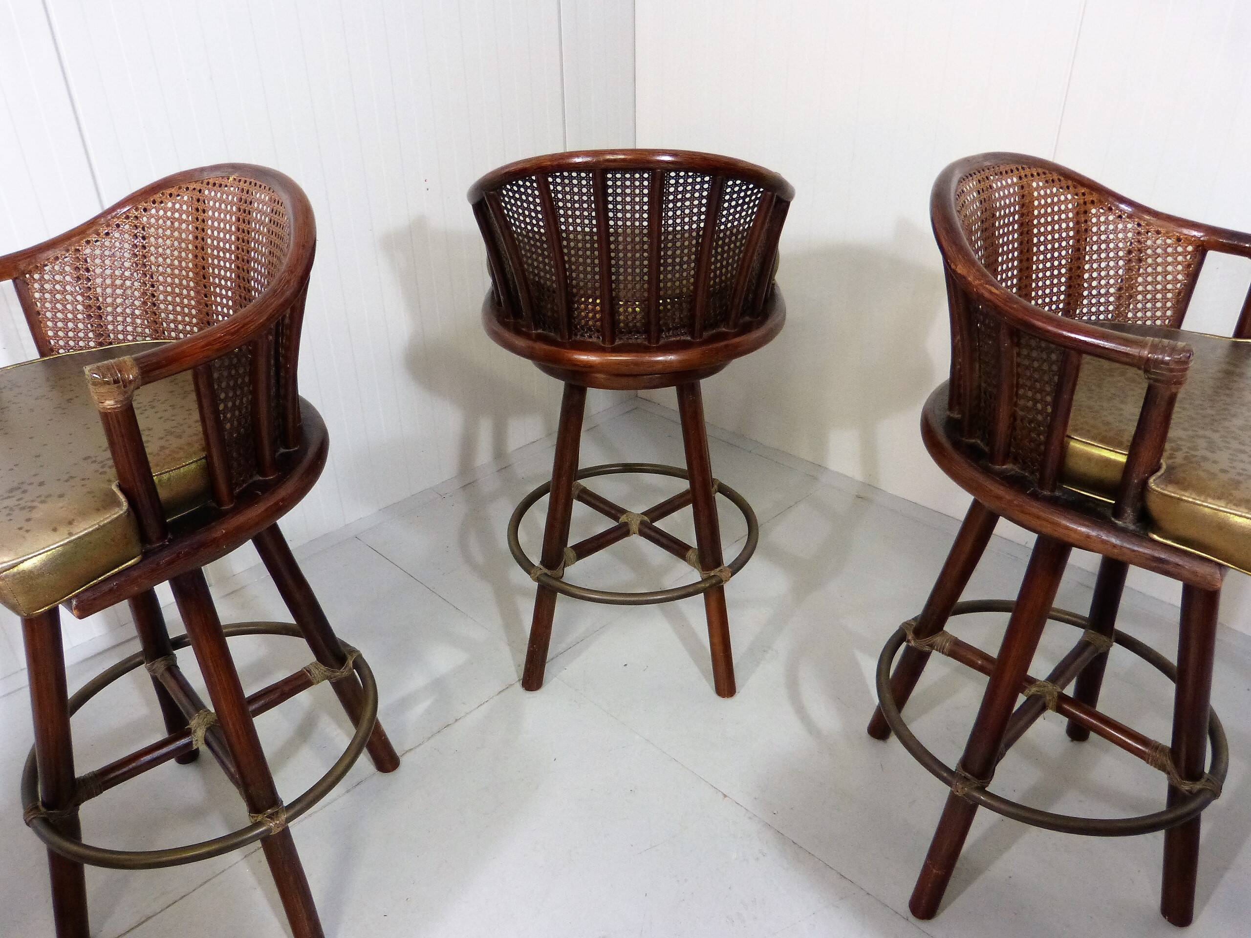 Elinor McGuire bar stools Hans Kaufeld 1960s