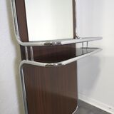 Miroir BAUHAS des années 70 en noyer