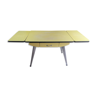 Yellow furiana formica table