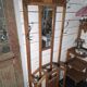 Art Deco coat rack wardrobe in solid oak
