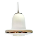 Danish Modern opaline glass hanging lamp