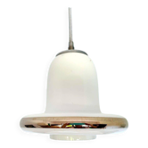 Danish Modern opaline glass hanging lamp