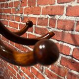 Wooden parrot coat rack