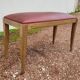 Art Deco piano stool bench in original Skai.