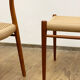 Chaises modèle 75 par Niels O. Møller pour J.L. Moller, Danemark, années 1950