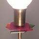 Brass, varnished metal and plexiglas floor lamp "alberelli" by c. la gaipa, 2020