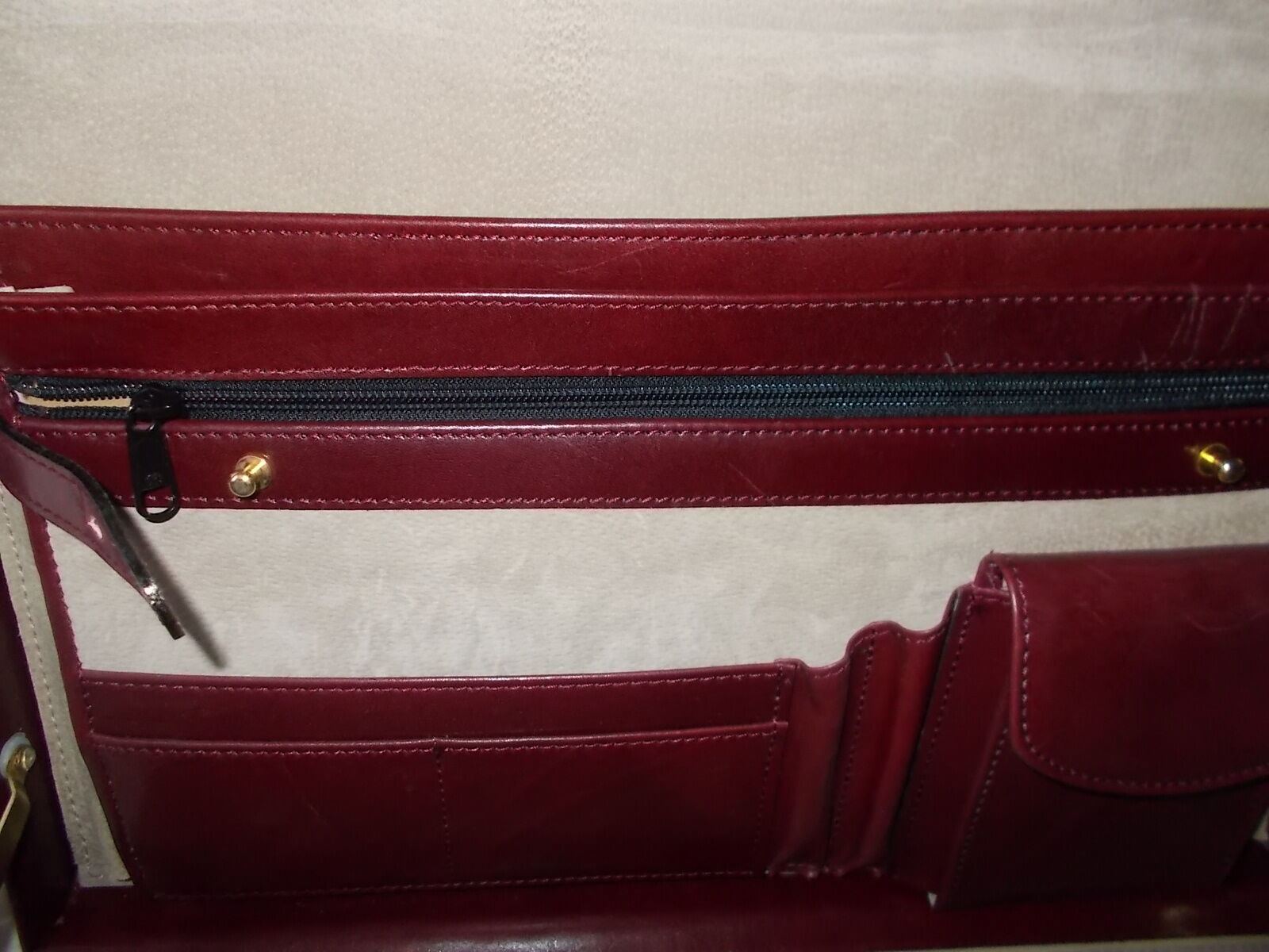 Leather briefcase-case