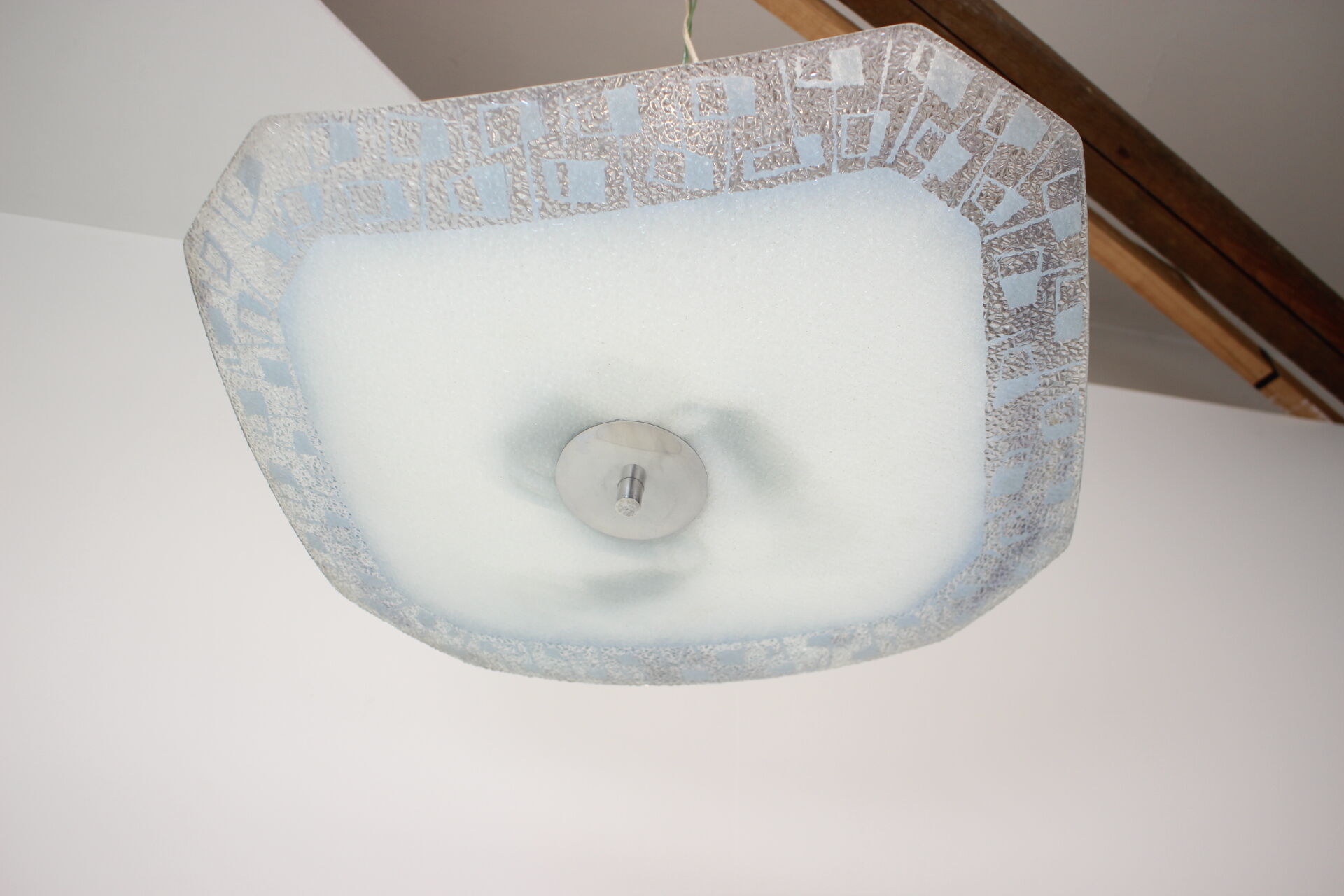 Mid-Century Glass Pendant, 1960's
