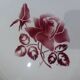 Vintage hollow round plate from Digoin Sarreguemines model Michel 231109.