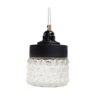 Suspension en verre vintage
