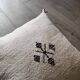 White Moroccan cotton cushion
