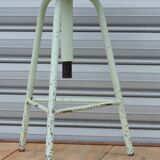 Industrial tripod stool establishments Sautereau Paris adjustable in height