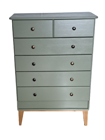 Chest of drawers Scandinavian green forest