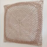 Pair of crocheted cushions