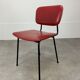 Airborne chair model Carolina Prefacto, 1950, metal and red skaï