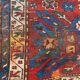 Ancient Caucasian carpet Kazak eagle 143x257 cm