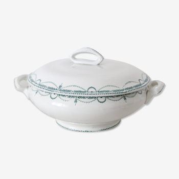 René model tureen or salad bowl, Saint Amand, Terre de Fer, French manufacture