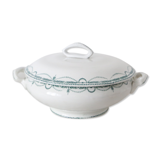 René model tureen or salad bowl, Saint Amand, Terre de Fer, French manufacture