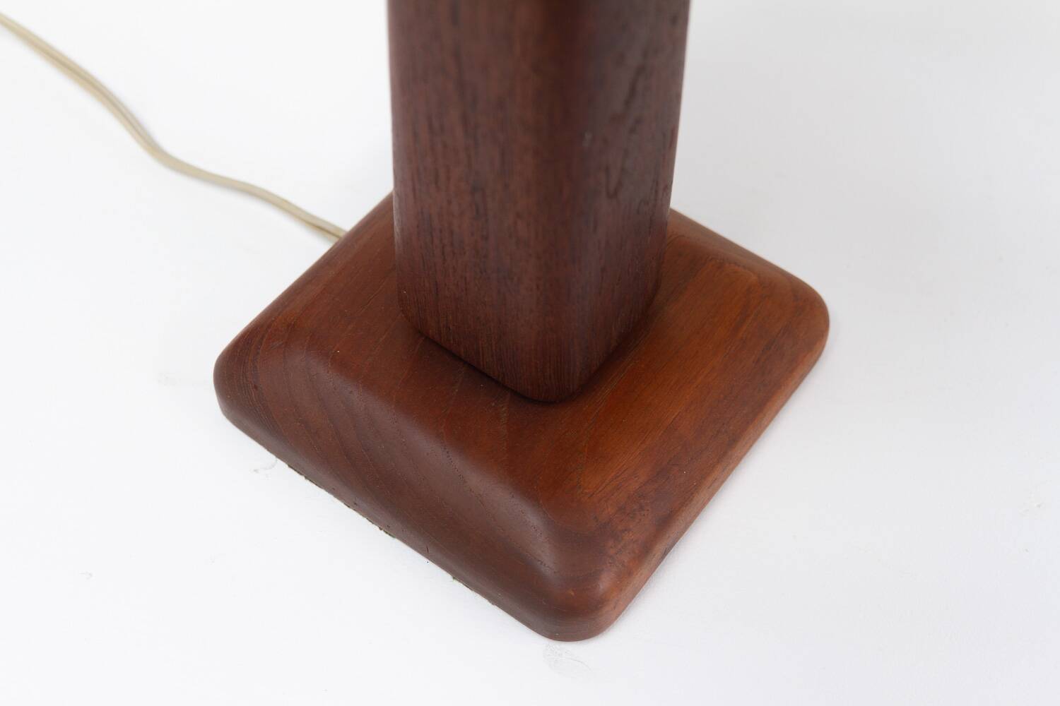 Vintage Danish Teak Table Lamp, 1960s